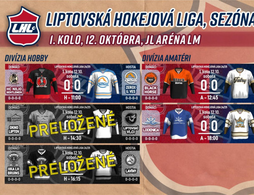 1. kolo LHL, sezóna 2024/2025